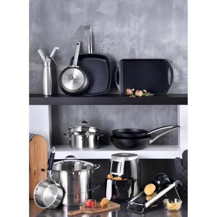 Cuisinière à cuisson lente Masterpro Acier inoxydable - capacité:1,8 L