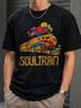 Soul Train Retro Grafisk T-shirt Kunglig Blå Vintage Tåg Tee Funkmusik Unisex