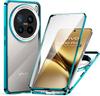 Case for Vivo X200 Pro 5G, Magnetic Dual Glass, Blue