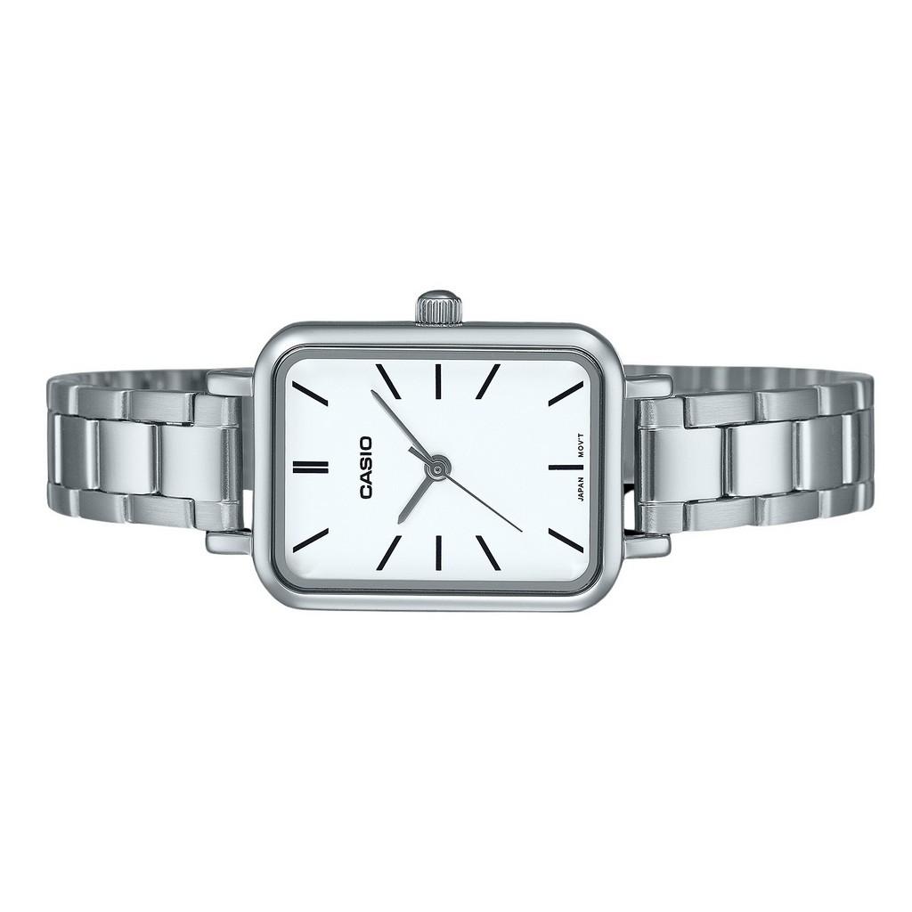 Casio Standard Analog Stainless Steel White Dial Quartz LTP-V009D-7E Women's Watch