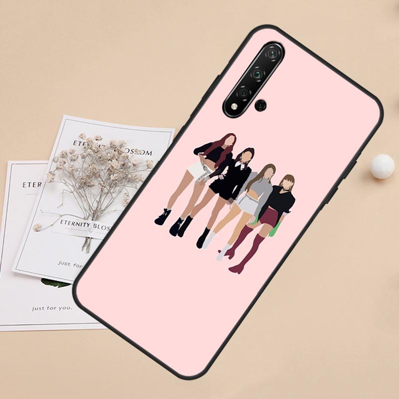 Korean Fashion Girl Kpop Band For Huawei Nova 3i 7i 8i 11i Y91 Y90 Y61 Y60 Y70 Nova 10 9 SE 11 P20 P40 Lite P30 Pro Case