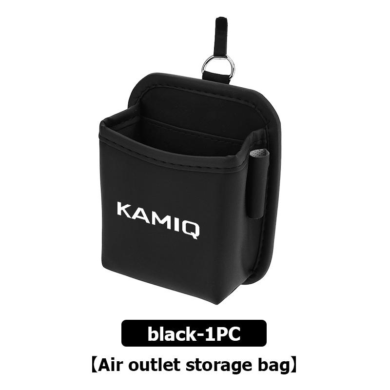 AAAJE1 For Skoda Car Car Air Outlet Storage Box Phone Glasses Organizer Auto Styling Accessories Fabia Kamiq Superb Scala Enyaq-iV MK3