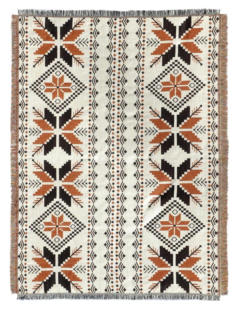 leisure outdoor picnic cloth large Nordic ethnic native pattern x design [DIOSARK] Multi-purpose rug, sheet, camping, blanket, cover, multi-purpose