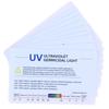 10 Peças de Cartão de Teste UV Reutilizável Com Detecção Precisa de Intensidade UV Para Testar Lâmpadas Germicidas e Atividades ao Ar Livre