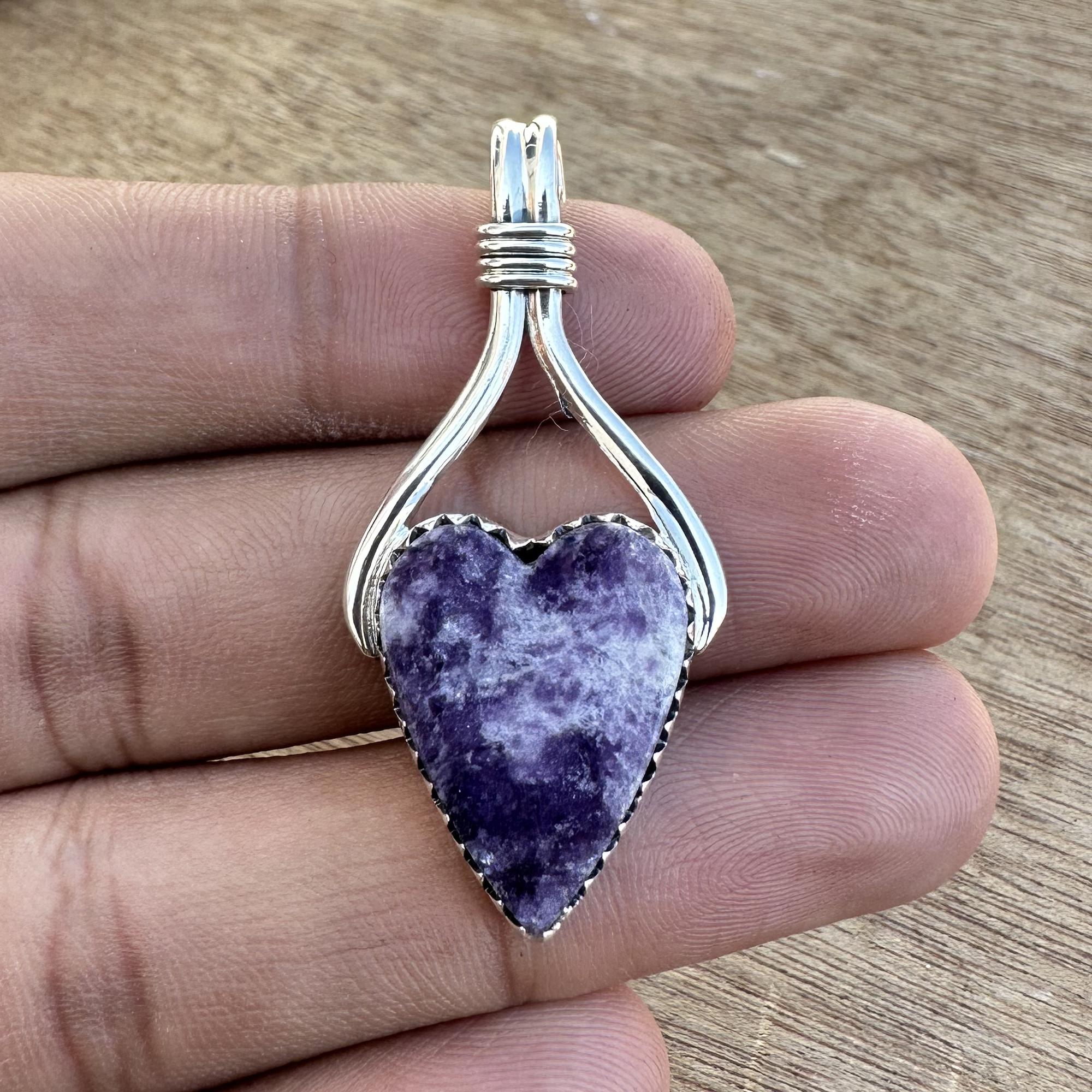 

Stunning Lepidolite Pendant Necklace, 925 Sterling Silver Pendant, Handmade Silver Jewelry, Silver Necklace For anniversary Gift 1.73 Inches Length фиолетовый