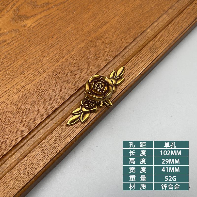 Rose Decorative Cabinet Knobs Floral Knob Cupboard Door Knobs Ivory White Drawer Pulls Cabinet Handle Knobs for Dresser Cabinet