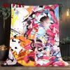 Gurren Lagann 2D Flat Pattern Flannel Blanket High Quality All Seasons Warmth and Comfort Perfect for Christmas Gifts.DMT0925054
