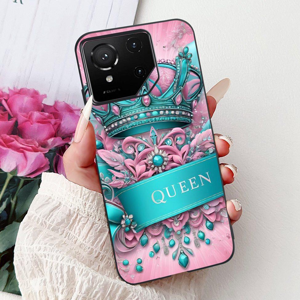 For Asus ROG Phone 9 Pro Back Cover For Asus ROG Phone 9 Case Silicone Cute Cat Luxury Love Funny Painted Shockproof Bumper