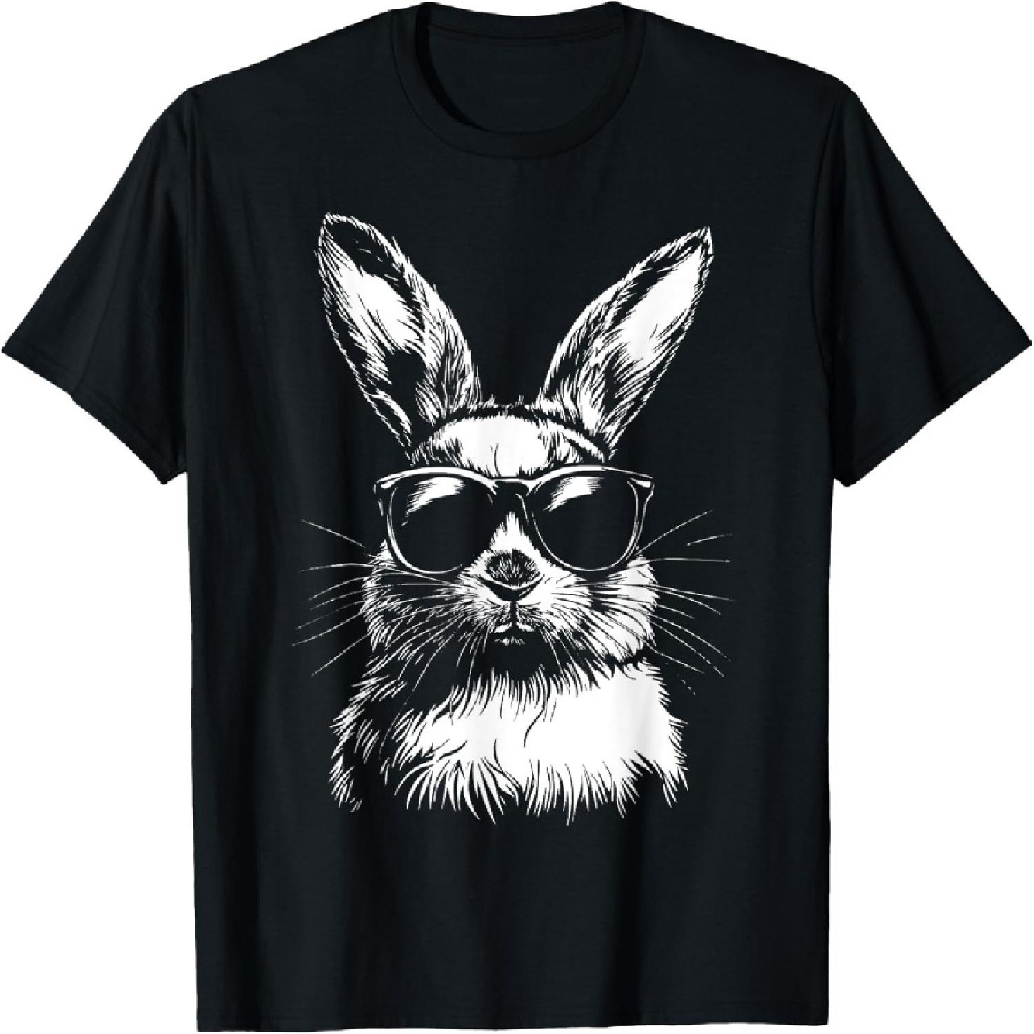 Rabbit Easter Bunny Sunglasses T-Shirt XXXXXL разноцветный