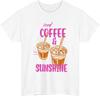 Iced Coffee Sunshine Caf Unisex TShirtFun Summer Vibes Retro Coffee Tee Top