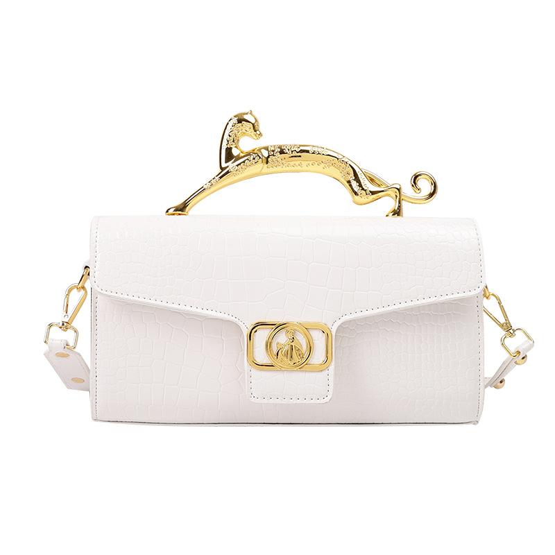 

New Shoulder Bag Fashion Handbag Women S Bag PU Leather Shell Bag Casual Versatile Crossbody Stone Pattern Flap Square Bag
