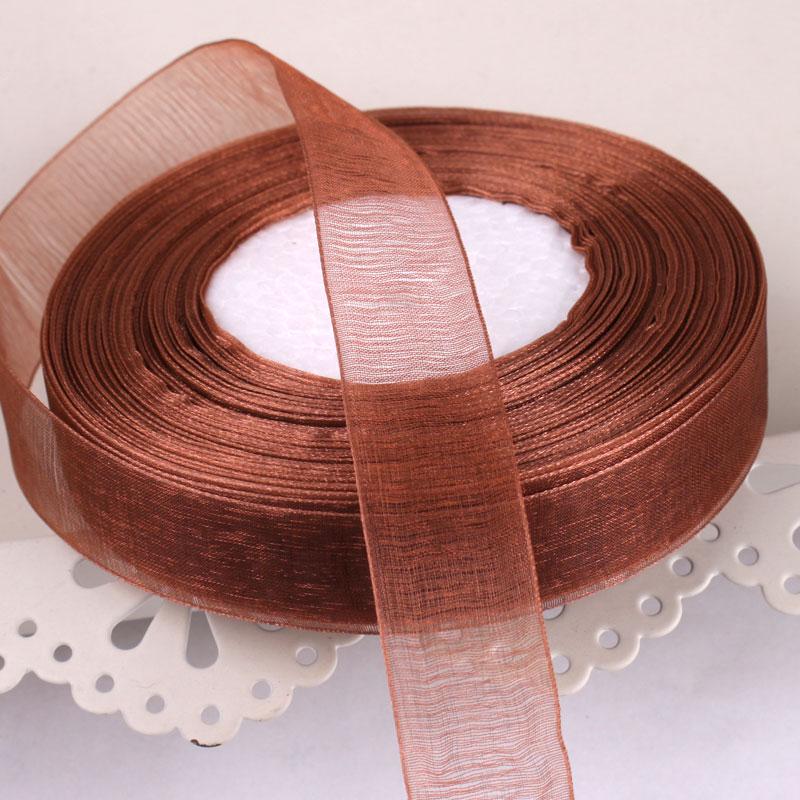 2cm Transparent Gauze Ribbon for Gift Boxes, Cake Decorations, Headbands, and Dance Streamers