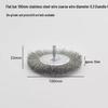 Stainless Steel Wire Brush for Rust Removal, Grinding, and Polishing – T-Type with 6mm Handle for Metal, Wood, and Root Carving Applications.