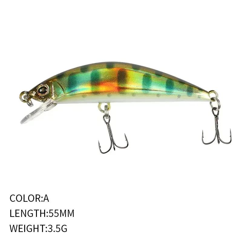

Lure Accessories3D Fish Eye Submersible Minnow Bass Croaker 55mm3.5g Freshwater Creek Mini Road Runner High Quality Hand Painted