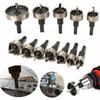 13pcs 16-53mm Size Range Hole Saw Set Titanium Plated High Speed Steel Drill Bi  For Metal