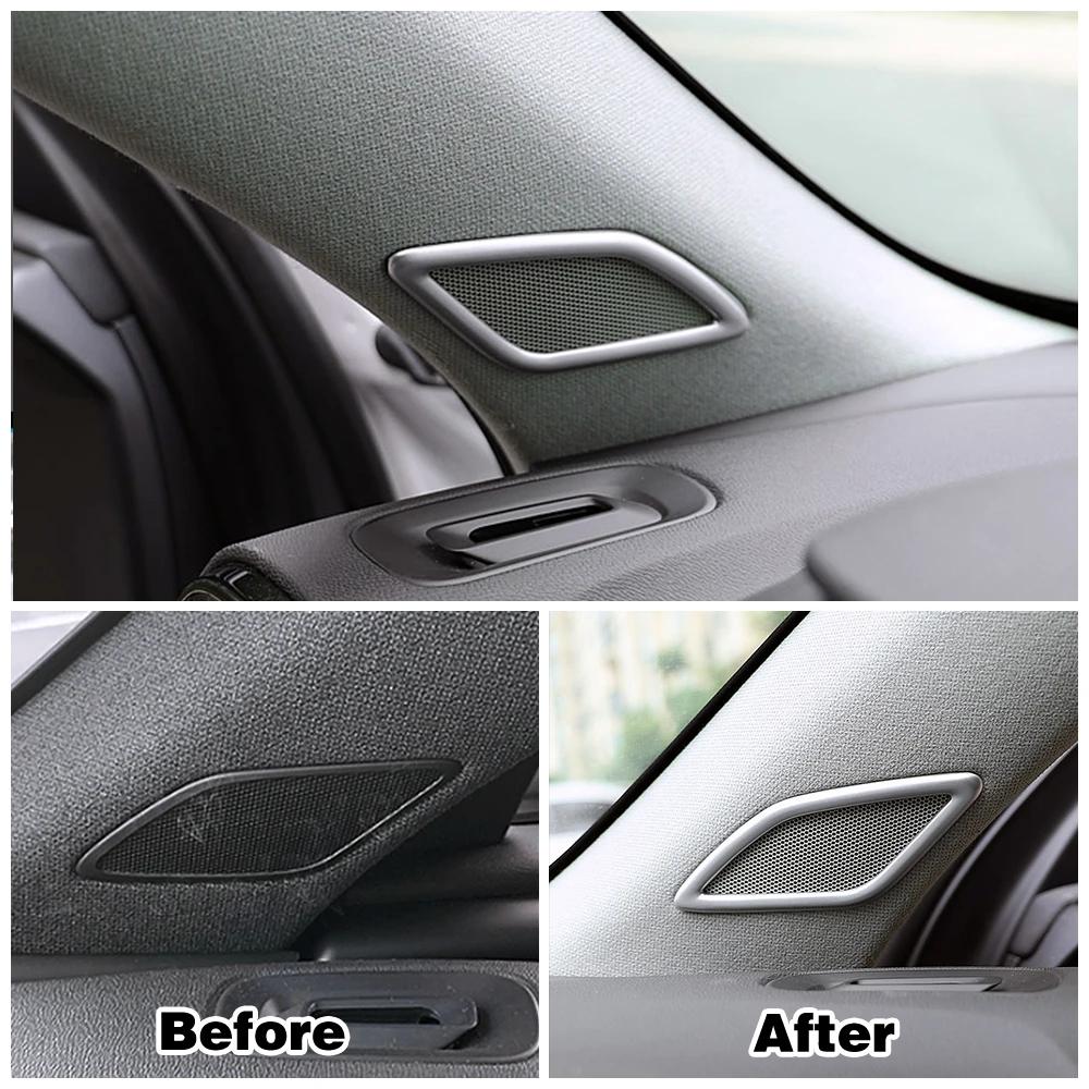 For Volvo XC40 2019-2024 A Pillar Audio Speaker Sound Ring Cover Frame Trim Car Interior Accessories Decoration Sticker