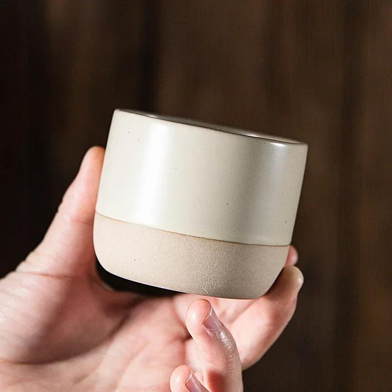 Vintage Coffee Mug 100ml 180ml 230ml Ceramics Tea Cup Japanese-style Cafes Drinkware Stoneware Espresso for Restaurants Hotels