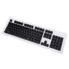 104PCS Keycaps Set ABS Korean Keyboard Keycaps Replacement for 61 64 68 84 87 96 98 100 104 Mechanical Keyboards Black