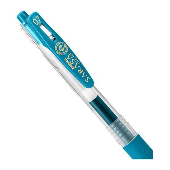 Zebra Sarasa Clip Gel Ballpoint Pen, 0.7mm, Blue Green, JJB15-BG