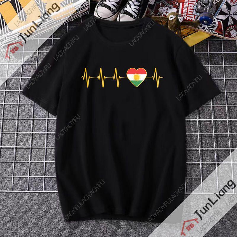 Blusa Kurdistan Donna Psichedelica Retro 2025 Maglietta Divertente Stampa Grafica Top Retro Comodo Harajuku Estetica Abbigliamento