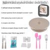 Wheat Straw Cake Turntable Decorating Set - Rotating Baking Tool for DIY Projects