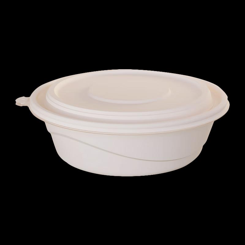 Biologisch abbaubare runde Einweg-Essensboxen aus Maisstärke