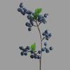 Plastic Christmas Blueberry Fruit Branches Realistic Elegant Simulation Foam Red Berry Handmade Fake Plants