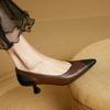 Mode 2025 Sexy Damen Spitzschuh Stiletto Dünne Hohe Absätze Pumps für Frau Neu Echtes Leder Party Tanzschuhe Abschlussballpumps Absätze Damen