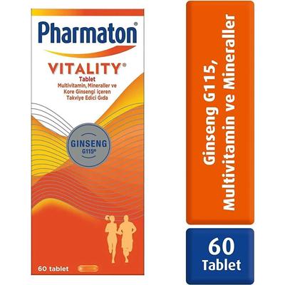Vitality 60 Tablets - Ginseng G115, Multivitamins, and Minerals