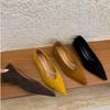 Vintage Pointed Toe Slip On Women Office Pumps Elegant Low Heels Wedding Party Shoes 2026 New Spring Autumn Commuter Footwear