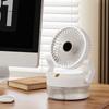 Misting Fan Portable Air Circulator USB Rechargeable Multifunctional Portable Foldable Fan With Light For Travel Gym Desk Tent