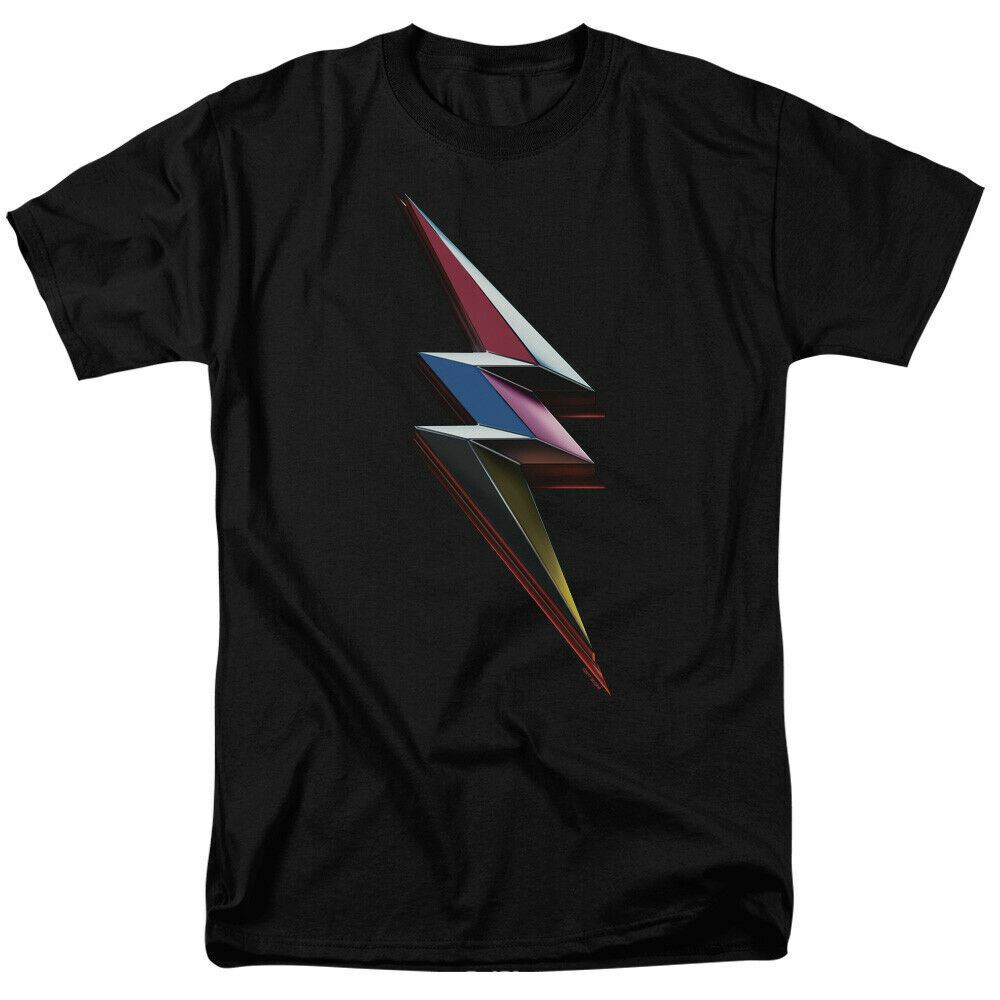 Power Rangers Movie Movie Bolt T Shirt Mens Licensed Movie Tee Black M