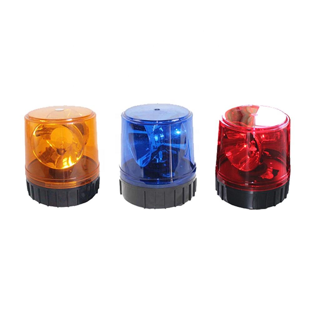 Rotating Halogen Safety Light 12V LED Rotary Round Beacon Warning Light for Trucks Engineering Vehicles