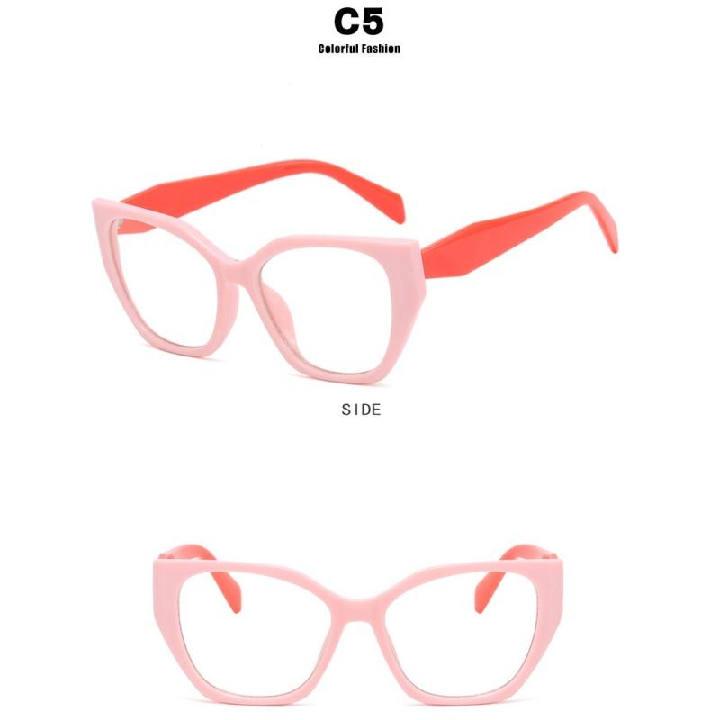 Women's Glasses, Retro Large-frame Cat-eye Glasses.