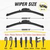 5 PLUS® 16"+16" Windshield Wipers Replacement For 2018      JEEP Wrangler /     JEEP Gladiator Wiper Blades-Original Factory Quality (Pack Of 2)