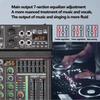 256DSP 4/6 Channel 16 Digital Reverberation Mixer Outdoor USB Sound Card Home KTV Bluetooth Audio System Professional Mixer