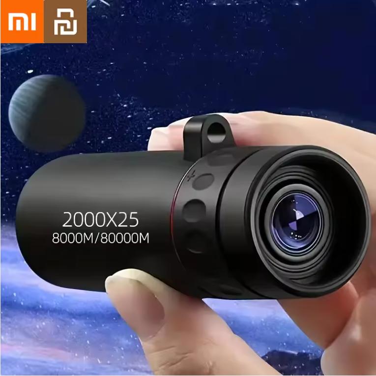Xiaomi Youpin Dalekohled 2000X25 Hd Monokulární dalekohled Monokulární dalekohled s vysokým výkonem pro noční vidění Mini přenosný dalekohled Cestování