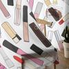 Cosmetic Lipstick Tulle Curtains For Living Room Decoration Modern Veil Chiffon Curtains Bedroom Sheer Drapes