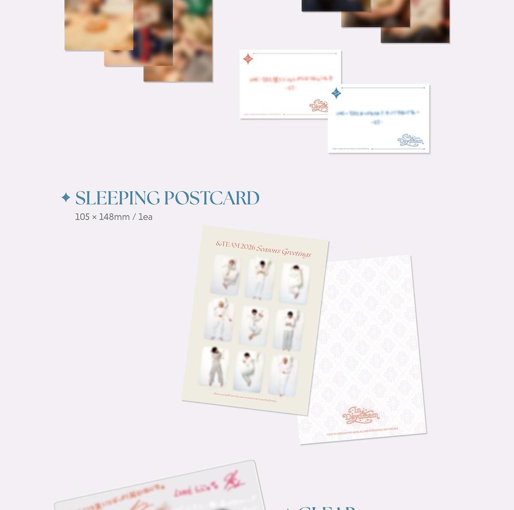 [POB] &TEAM [In a DayDream] 2026 SEASON'S GREETINGS