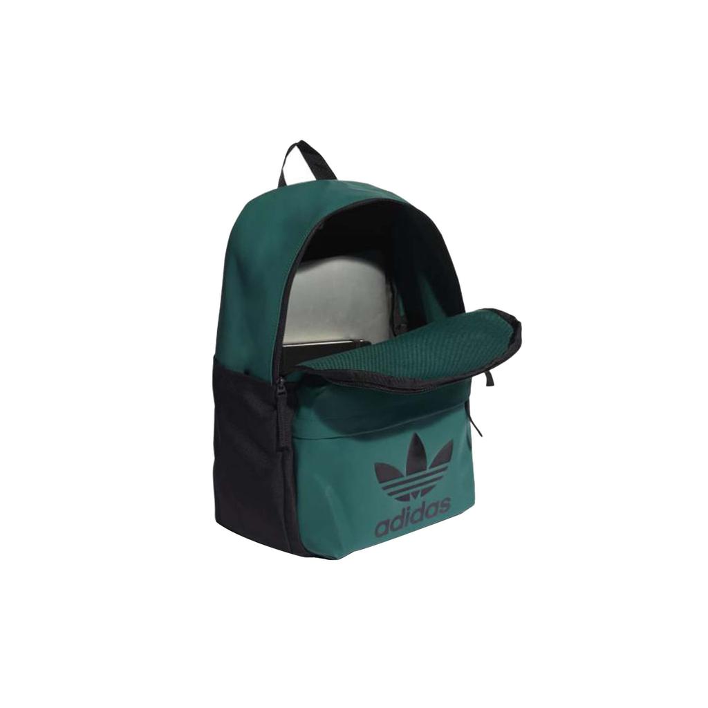 Adidas Originals Adicolor Archive Series Casual Sports Logo Print Zipper TPU Backpack Unisex Backpack Green HE9804