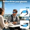 Glasses Privacy Front Cover, Flexible Add-On Accessory with 8 Piece Quantity for Commute, Daily Wear, Office Carry, Travel Use, and Routine Storage