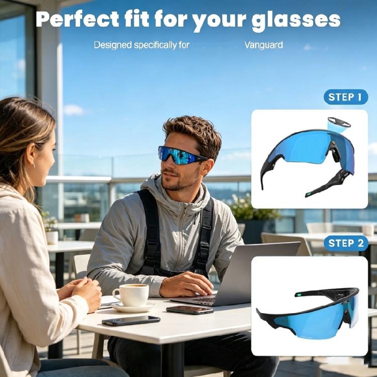 Glasses Privacy Front Cover, Flexible Add-On Accessory with 8 Piece Quantity for Commute, Daily Wear, Office Carry, Travel Use, and Routine Storage