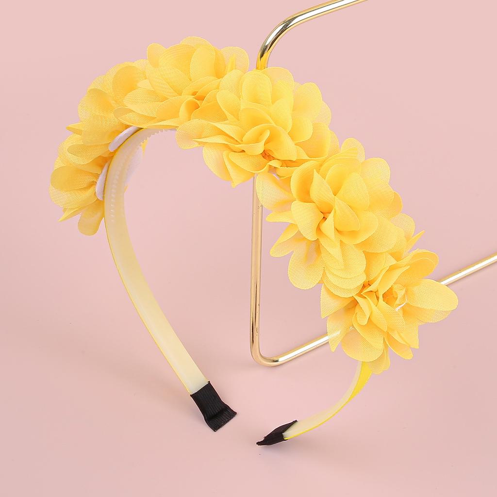 Fashion Chiffon Flower Headbands Plastic Teeth Hairbands Baby Girls Headbands Children Kids Floral Hairband Hair Accessories Set