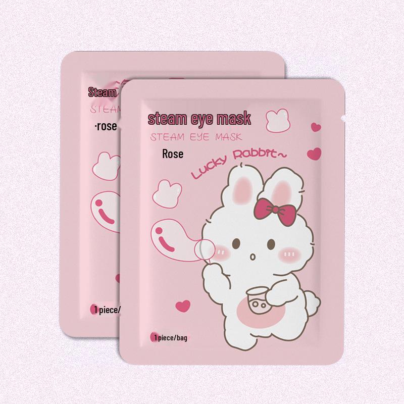 Animowana maseczka na oczy Steam: Łagodzi zmęczenie oczu, Zapewnia stałe ciepło do snu i ochrony oczu.