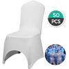 Stretch Spandex Folding Chair Covers, Universal Fitted Arched Front Cover, Removable Washable Protective Slipcovers, for Wedding, Holiday