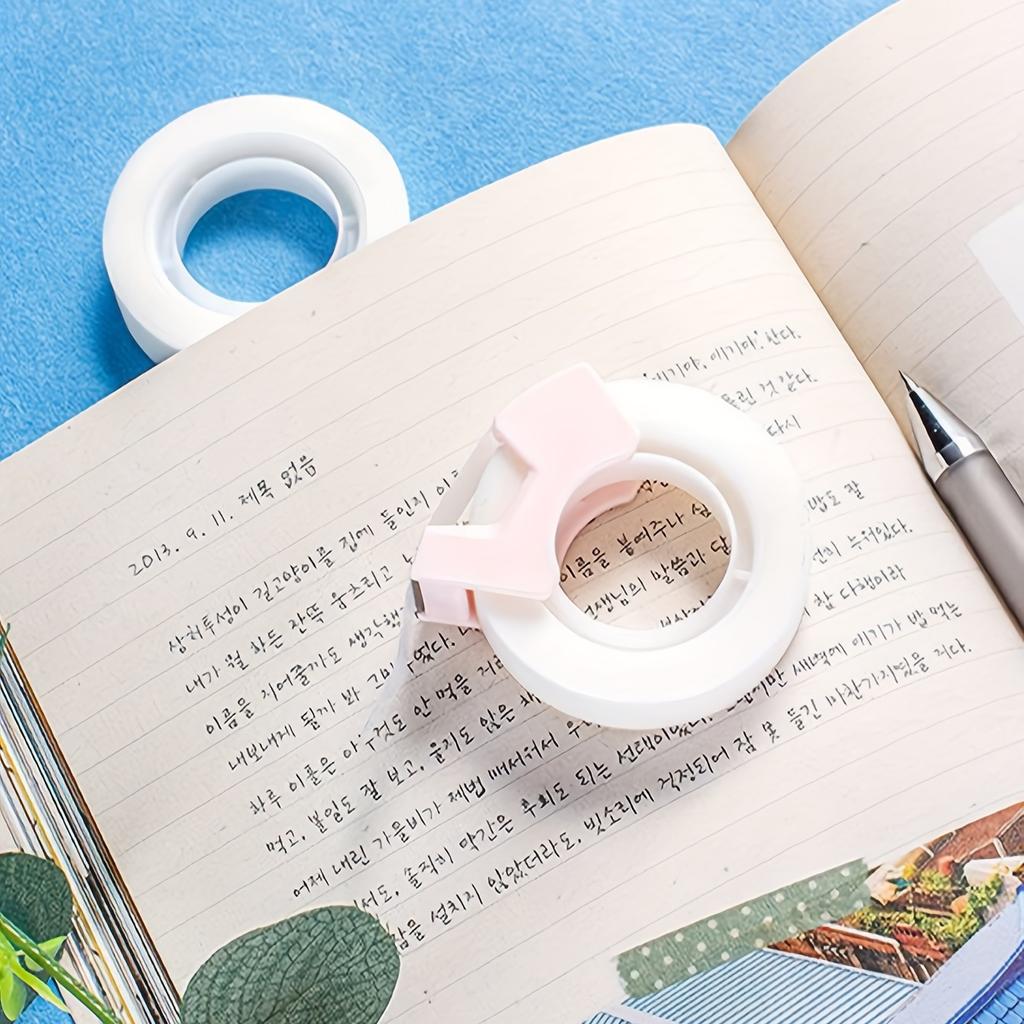 2pcs Invisible Tape Set Misunderstanding Tape Transparent Paste Copy Invisible For Students