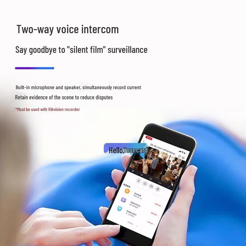 HIKVISION Full-Color PoE Dome Network Camera CN plug (adapter included)