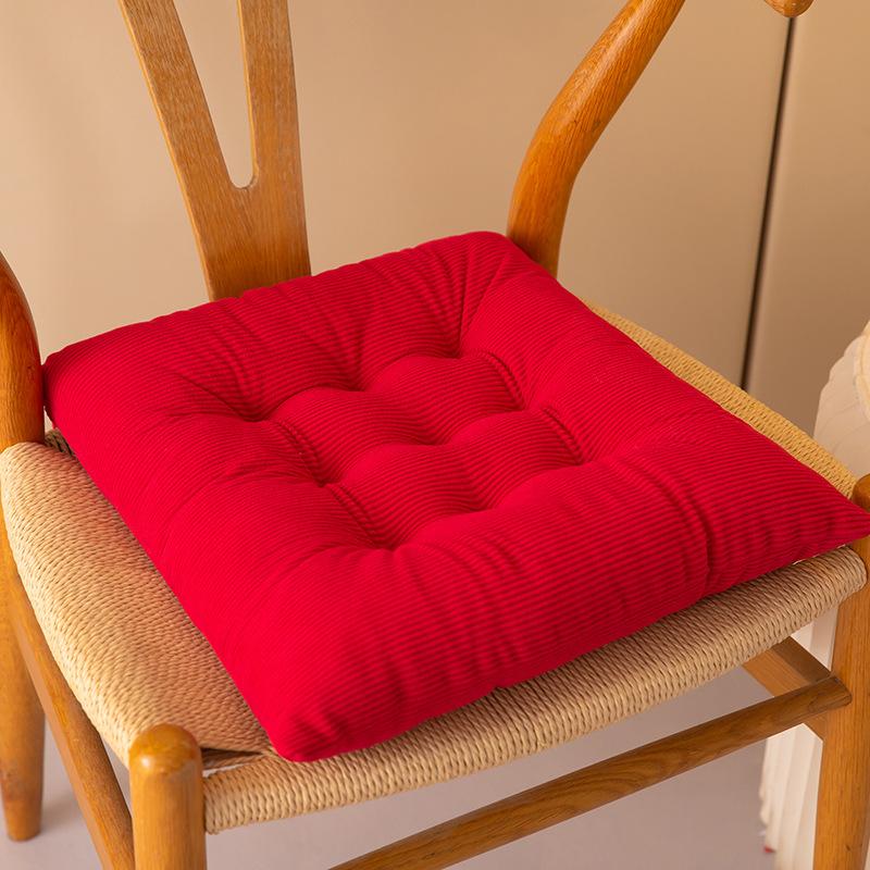 Corduroy Soft Cushion Solid Color Thick Study Bedroom Tatami Anti Slip and Cool Insulation cushion 4040cm 980₽