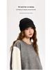 Women's 2023 Small Brim Stacked Beanie: Autumn/Winter Head-Wrapping Wool Hat for a Slimmer Look