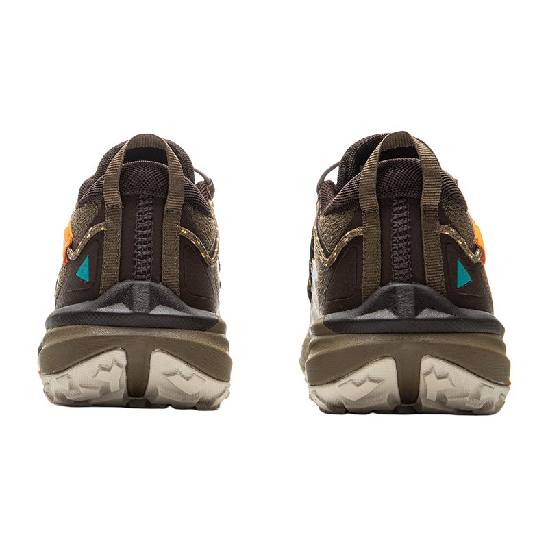 Li Ning Kids Outdoor Comfortable Non-Slip Wear-Resistant Low-Top Casual Shoes Men Casual Shoes Gray Brown YKEU006-7